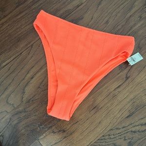 Aerie Crinkle High Cut Cheeky Bikini Bottom